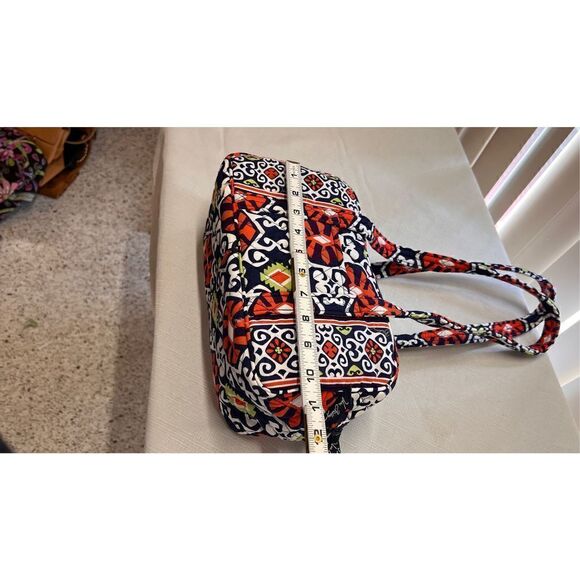 Vera Bradley Women's Purse Sun Valley Tote Shoulder Bag Purse Orange Cotton - Picture 7 of 12